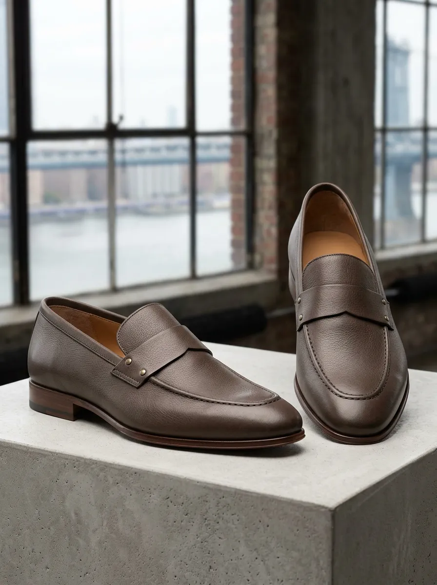 Men's Penny Studded Loafers