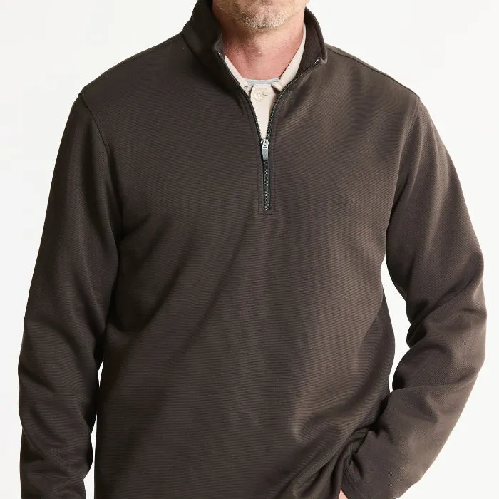 Performance Micro Stripe Knit Quarter Zip