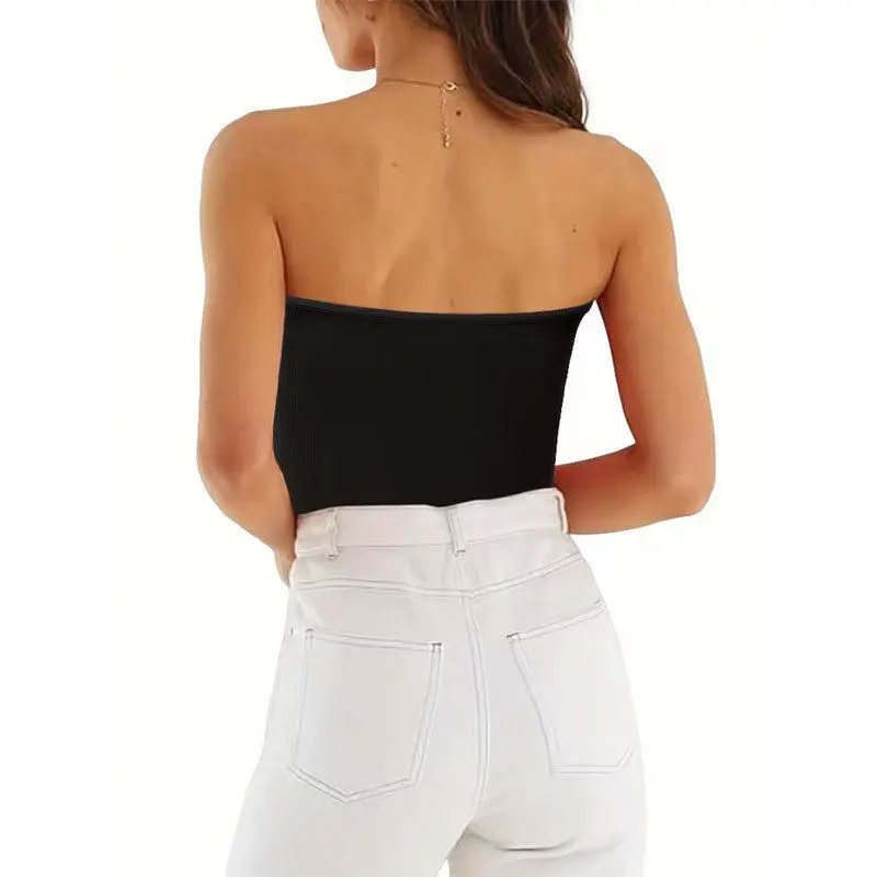 Easy-Wear Knit Ribbed Twist Crop Top