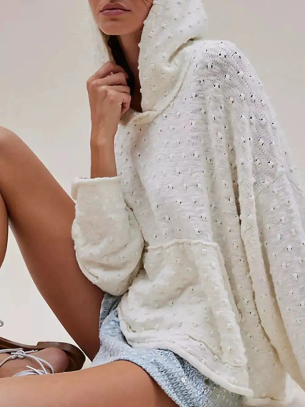 Long Sleeve Textured Sweater