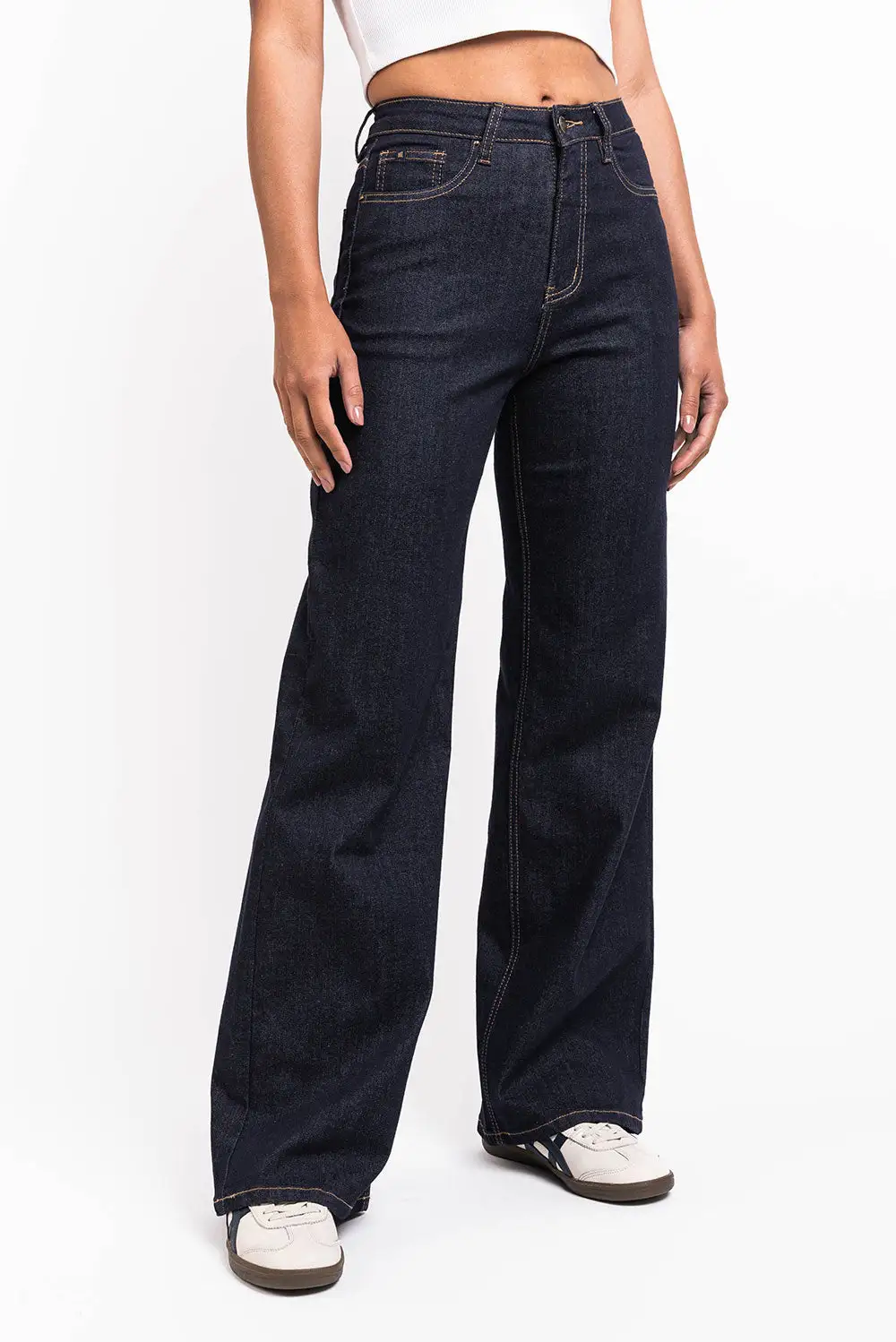 Easygoing High Rise Wide Leg Jeans