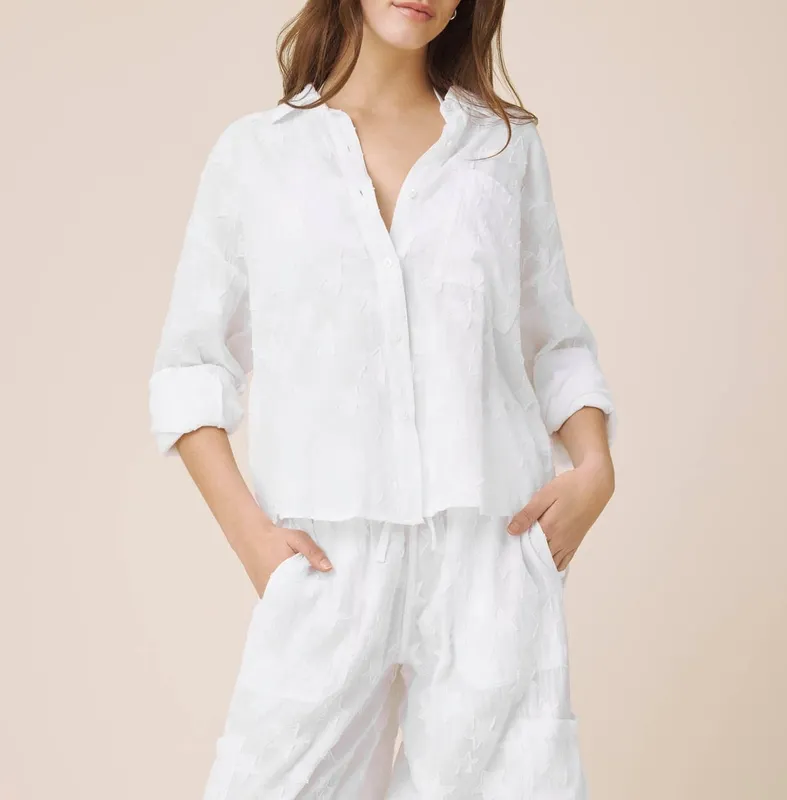 Star Button Down Top