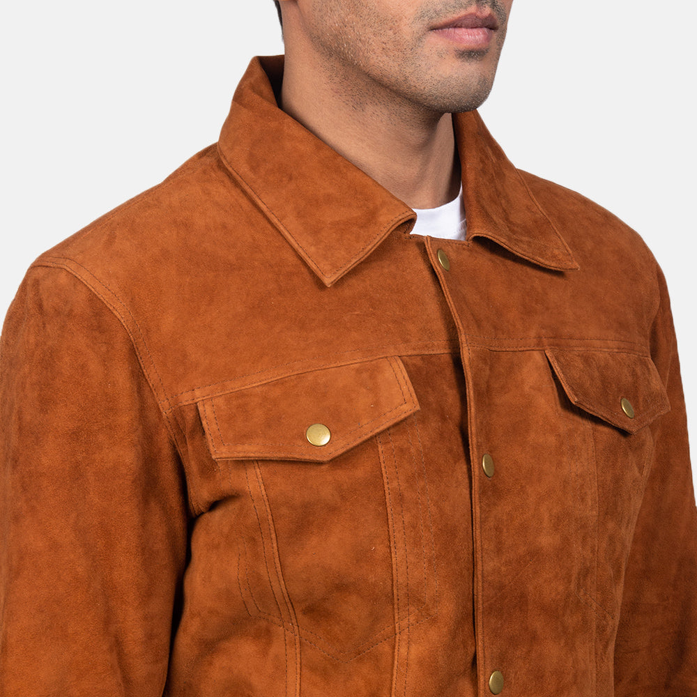 Men's Classic Suede Trucker Jacket
