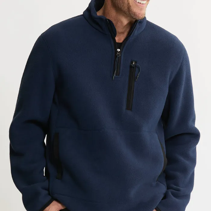 Sherpa Lined Polar Fleece Quarter Zip Pullover