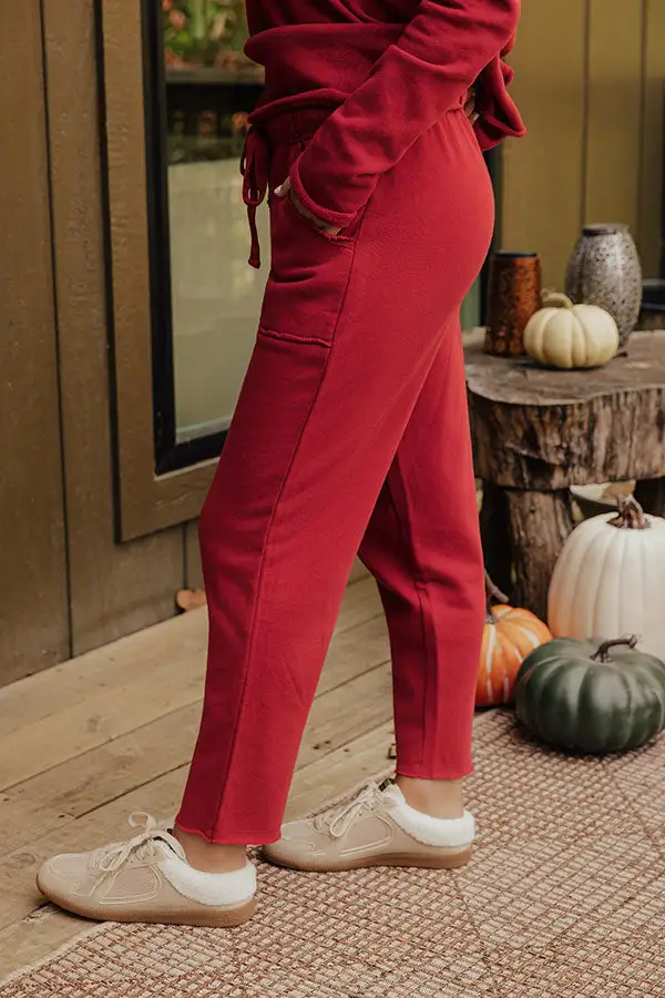 High Waist Tapered Wide Leg Drawstring Pants