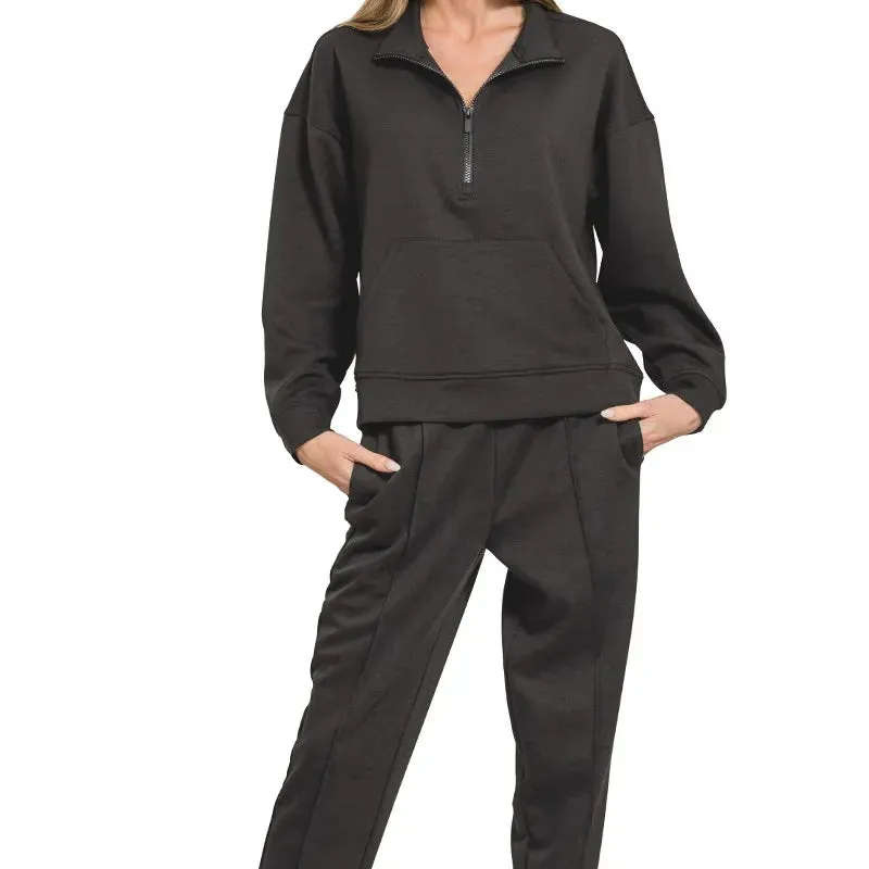 Scuba Half Zip Sweatshirt and Joggers Set
