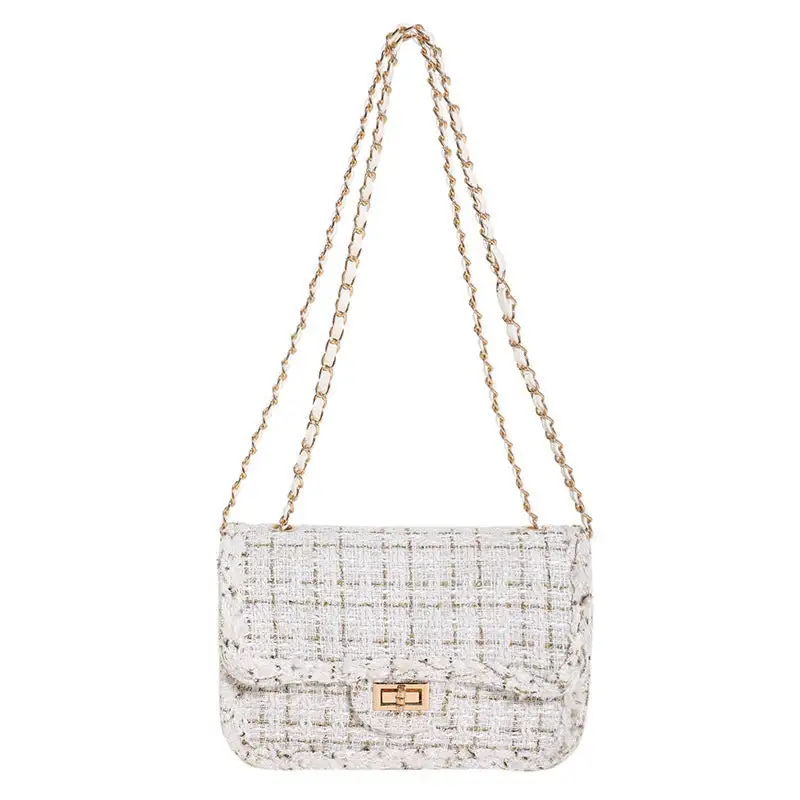 Compact Chain Strap Square Shoulder Bag