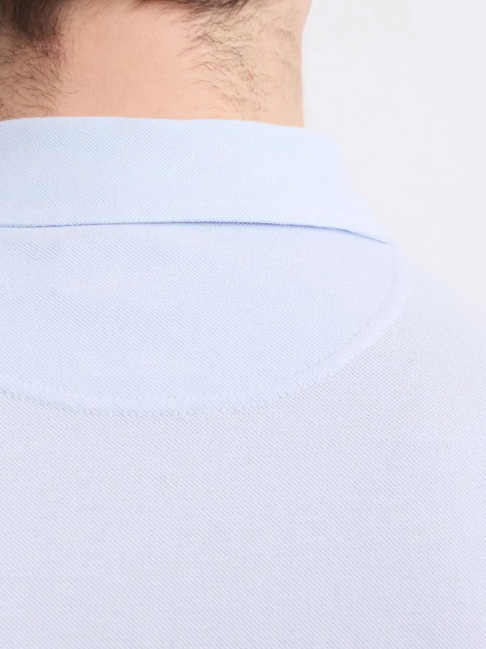 Comfortable Casual Breathable Soft Faded Blue Polo Shirt