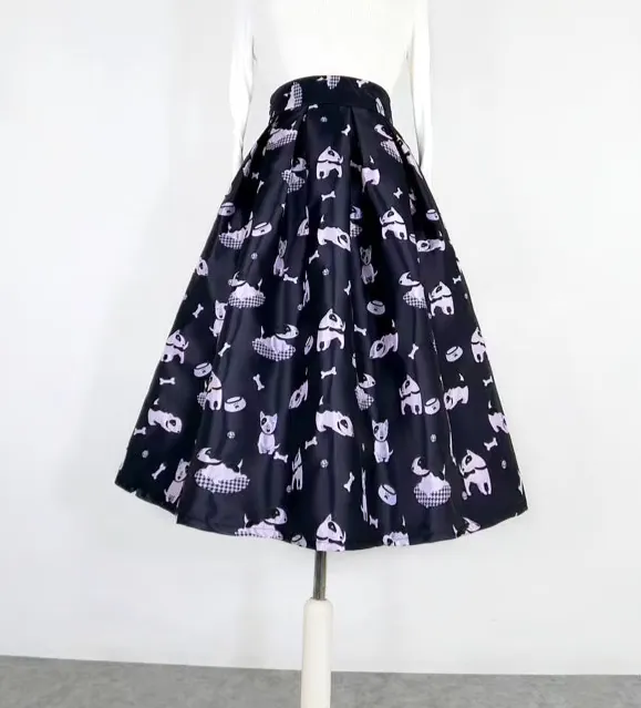 Embroidered Pocket Skirt