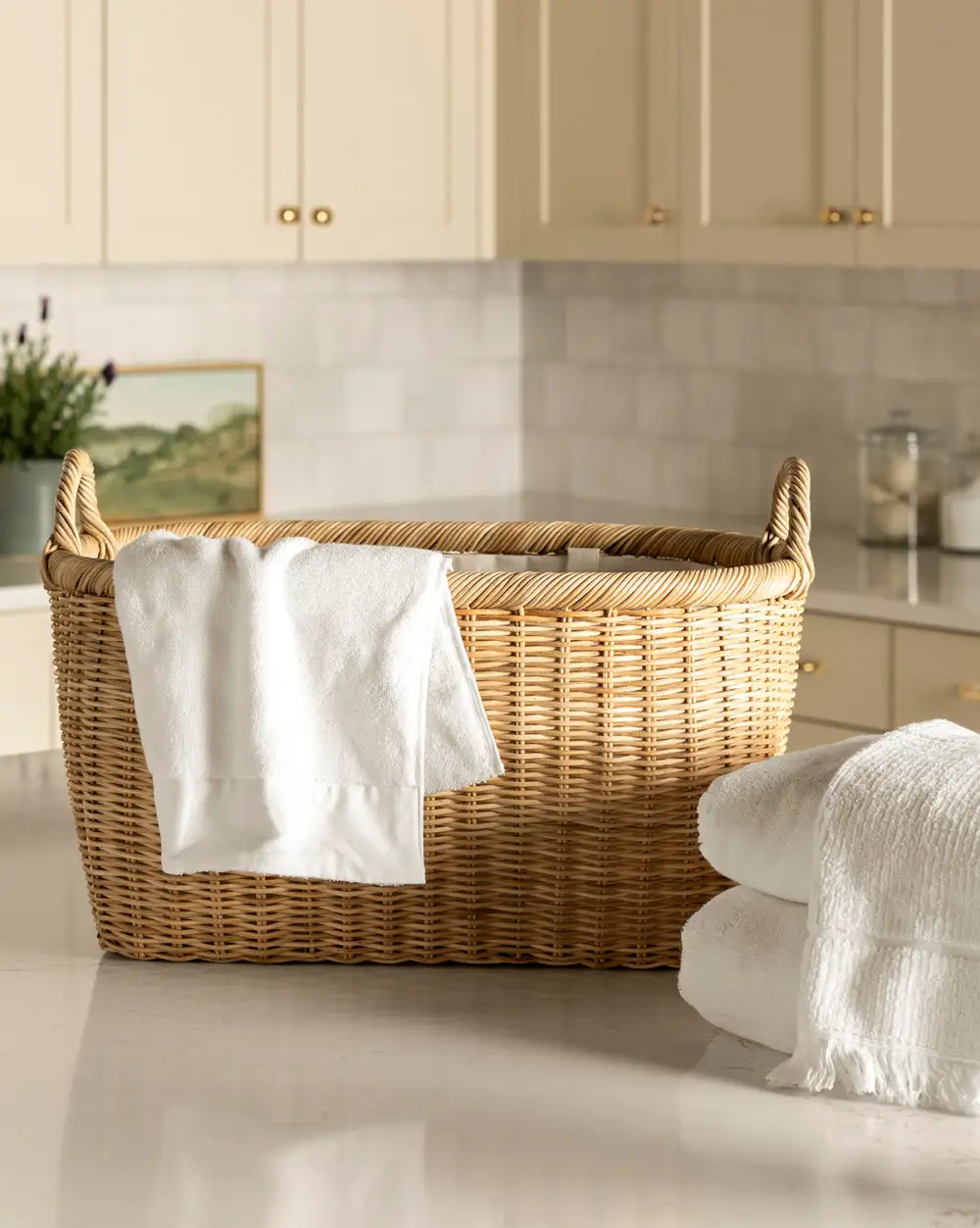 Wicker Laundry Basket