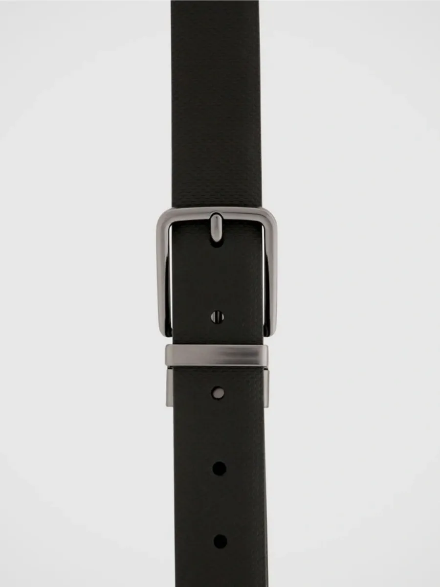 Modern Textured Leather Belt