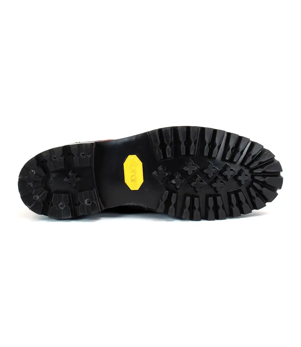Back-Zip Lug-Sole Combat Boots