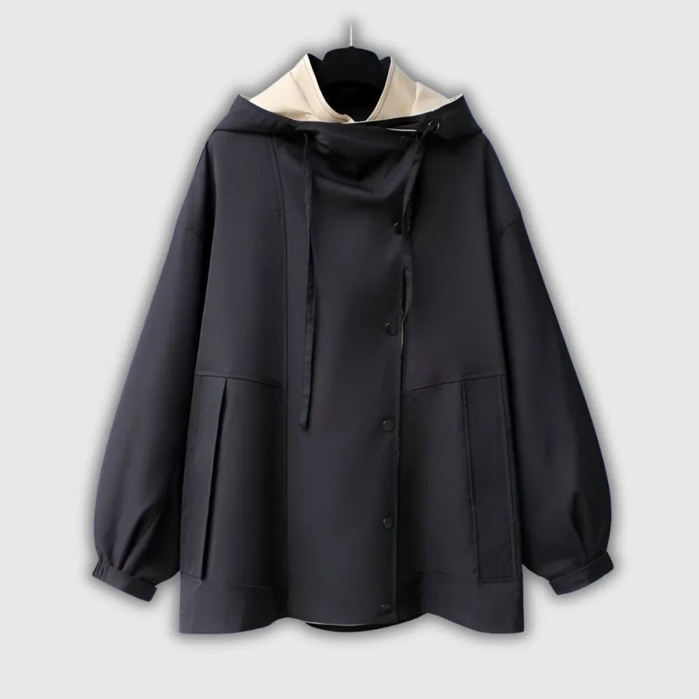 Two Tone Utility Shawl Collar Jacket