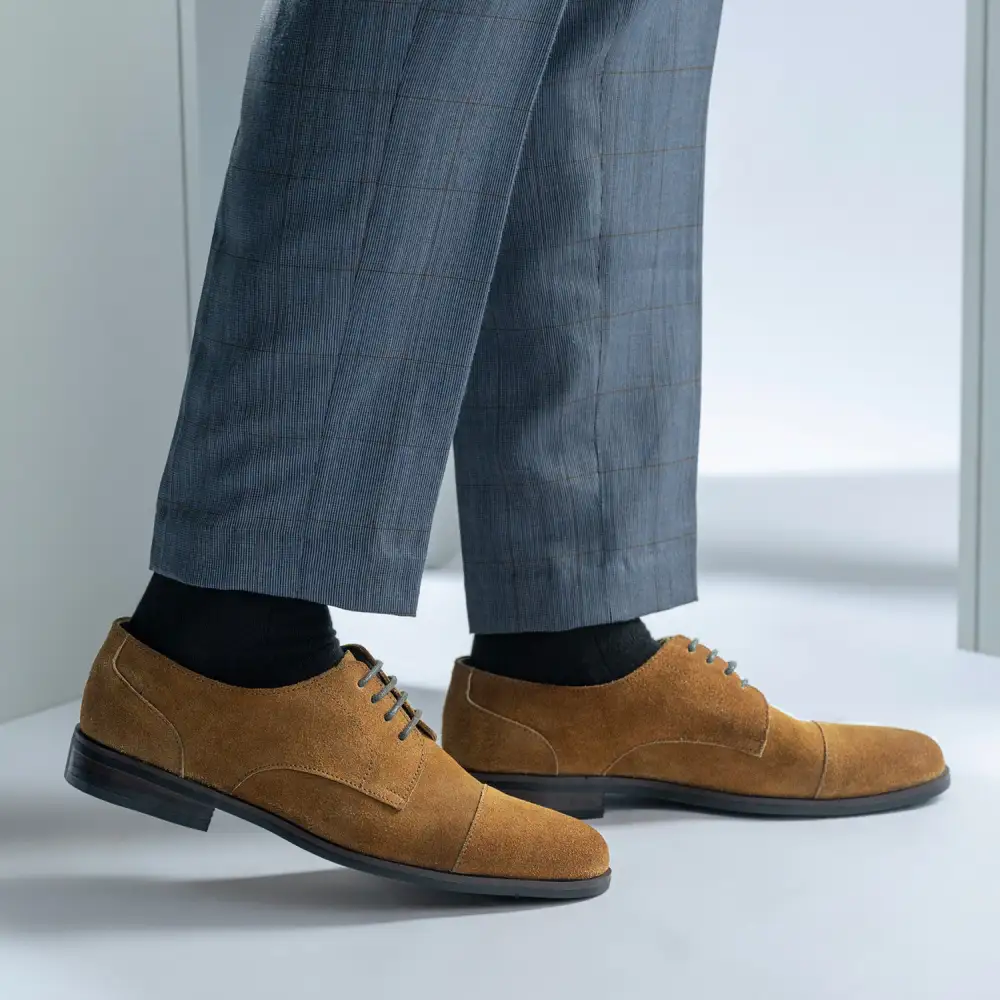 Brown Suede Leather Loafers