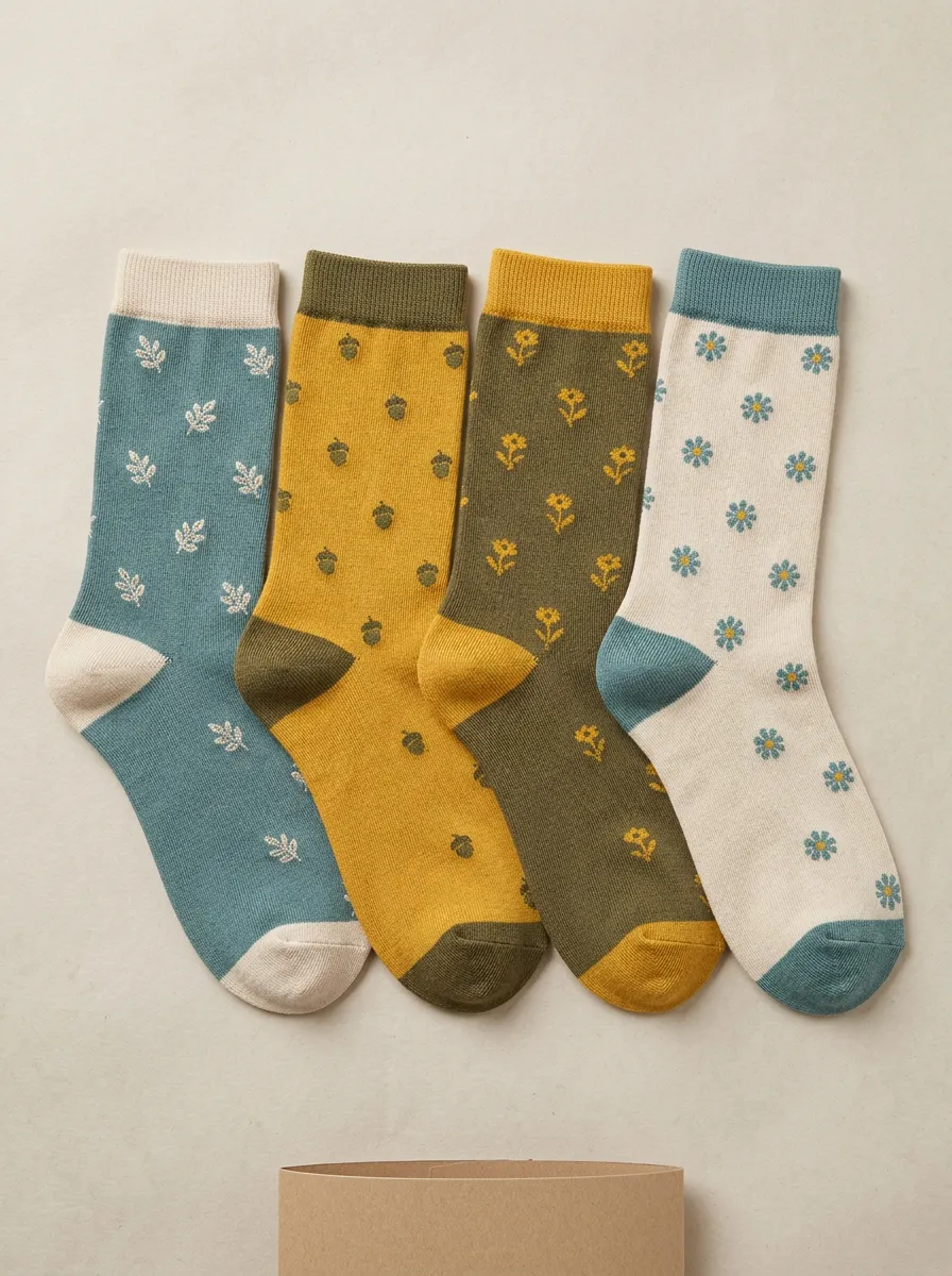 Women's Four Pair Casual Socks