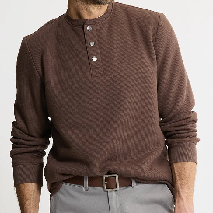 Sherpa Bonded Waffle Long Sleeve Henley