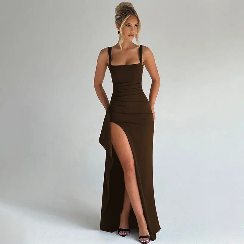  Open Back Maxi Dress