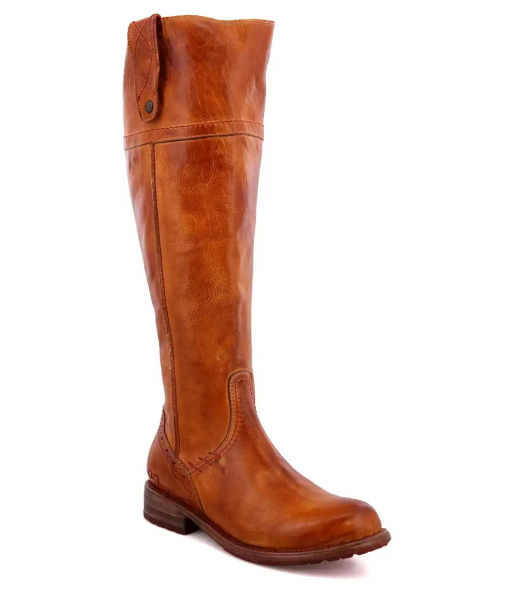 Lug-Sole Streamlined Wide-Calf Tall Boots