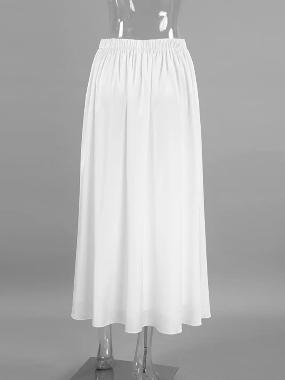 Casual Pocket Detail Elastic Skirt