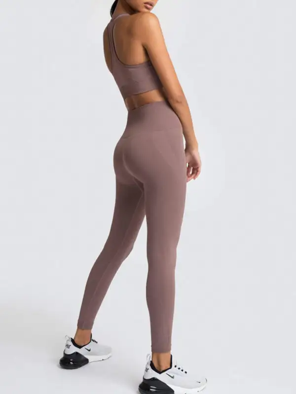 Beautiful Back High Waist Peach Hip Top