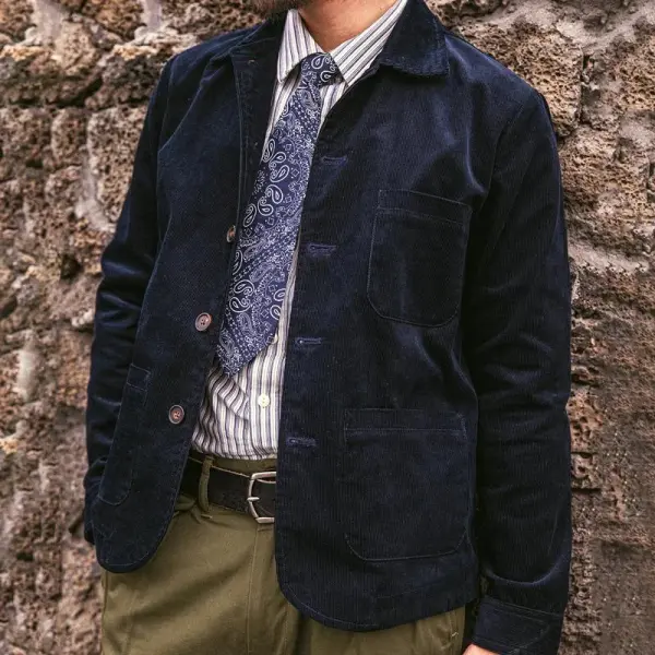Structured Utility Corduroy Jacket