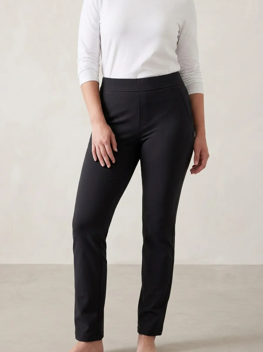 Easy-Wear Mid-Rise Stretch Women's Stretch Mid-Rise Pants
