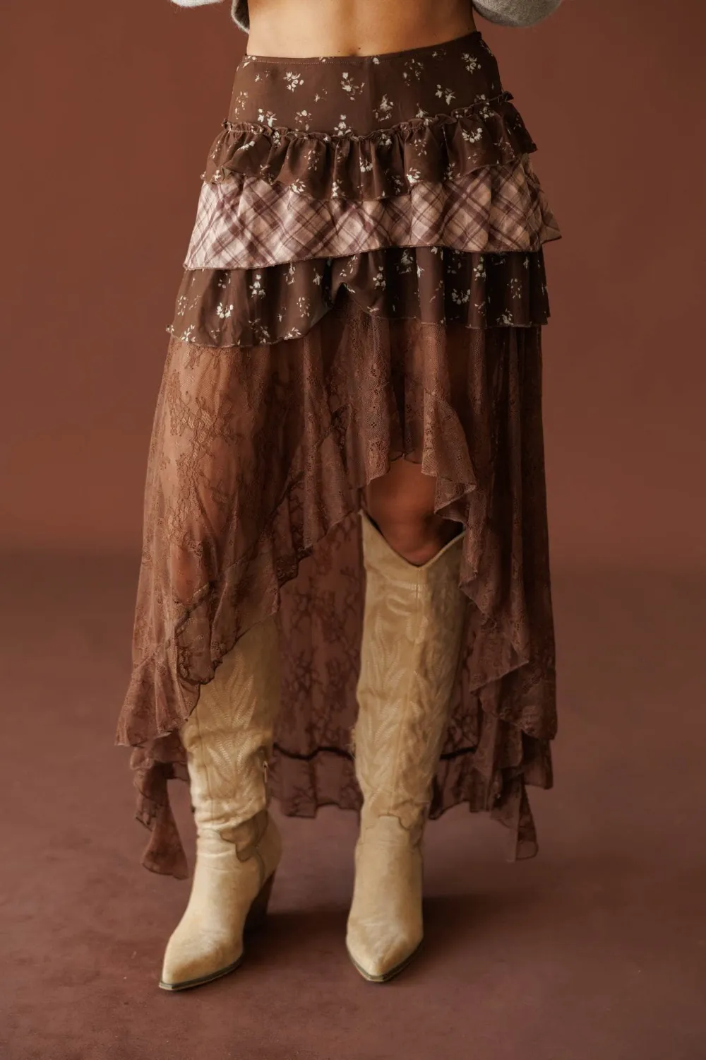 Tiered Maxi Skirt