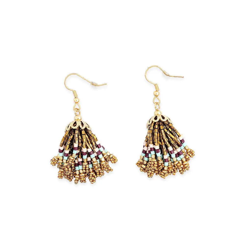 Detailed Chic Artful Beaded Earrings