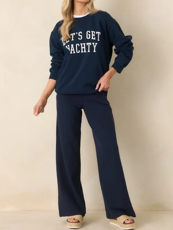 Navy Boyfriend Sweatshirt