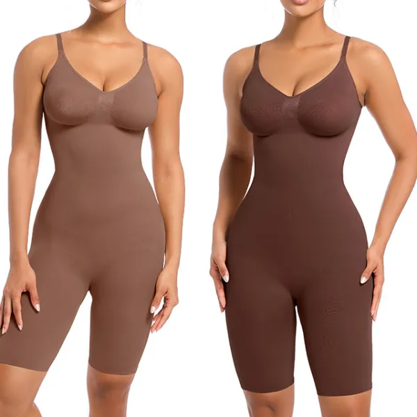 Seamless Mid Thigh Shaping Bodysuit