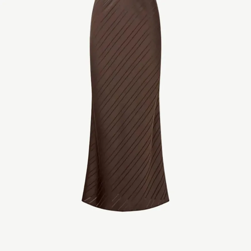 Satin Regular Fit Maxi Skirt