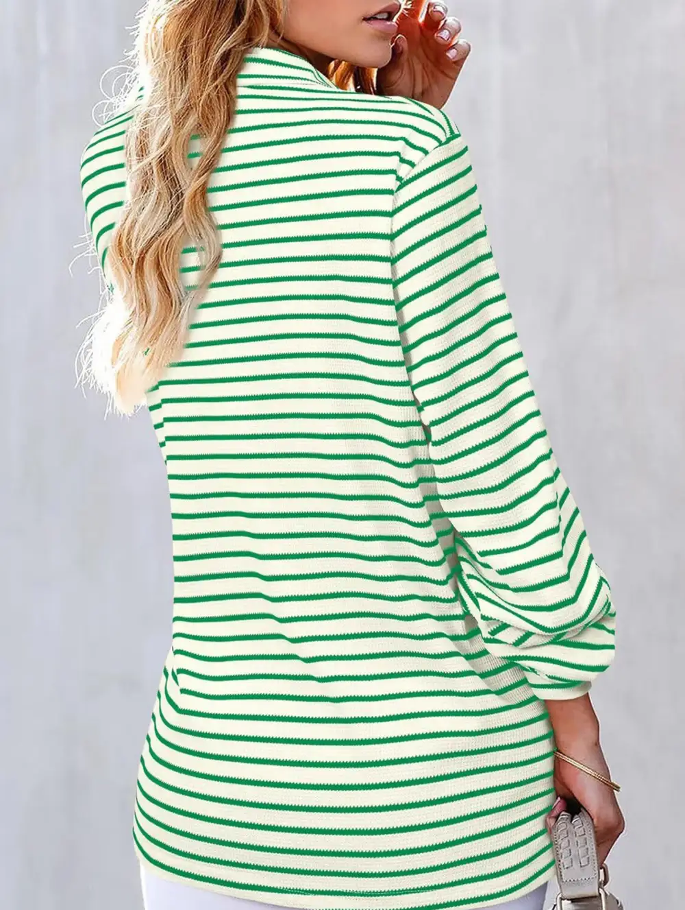 Button Down Striped Blouse