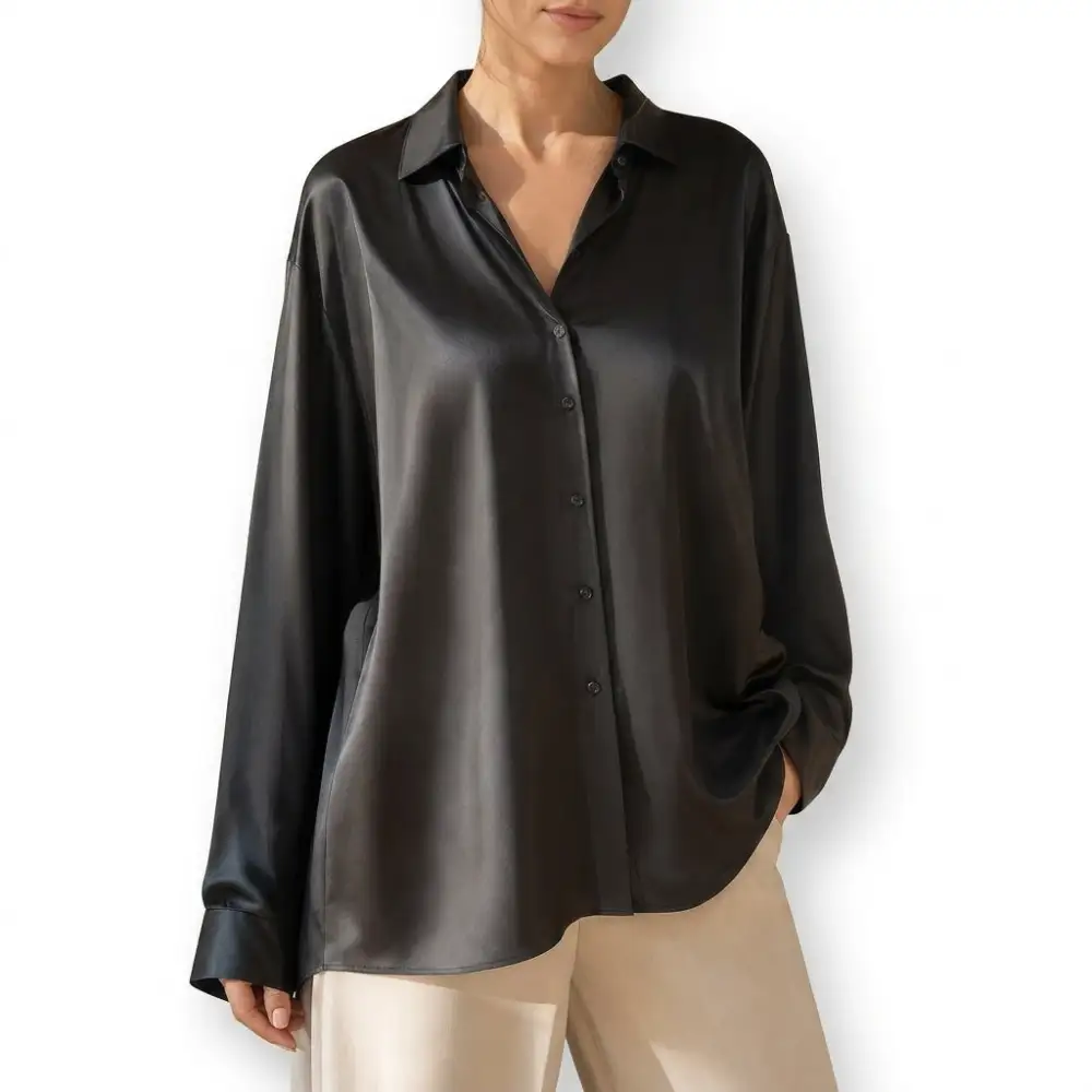 Refined Silk Relaxed Blouse