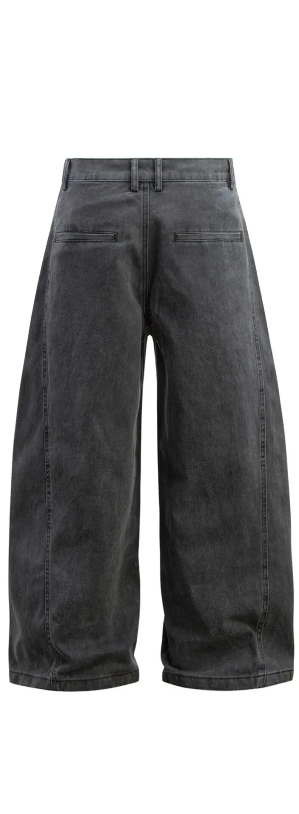 Distressed Washed Slash Denim Jeans
