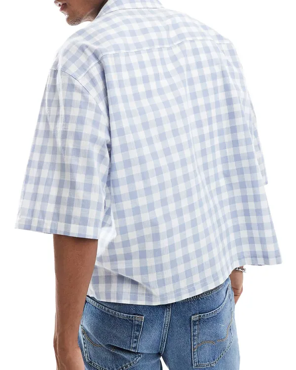Oversized Boxy Shirt In Blue