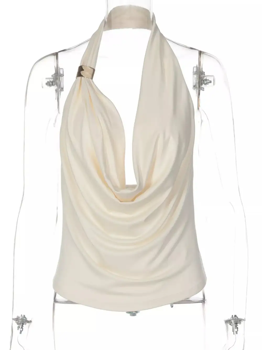 Refined Halter-Neck Tank Top