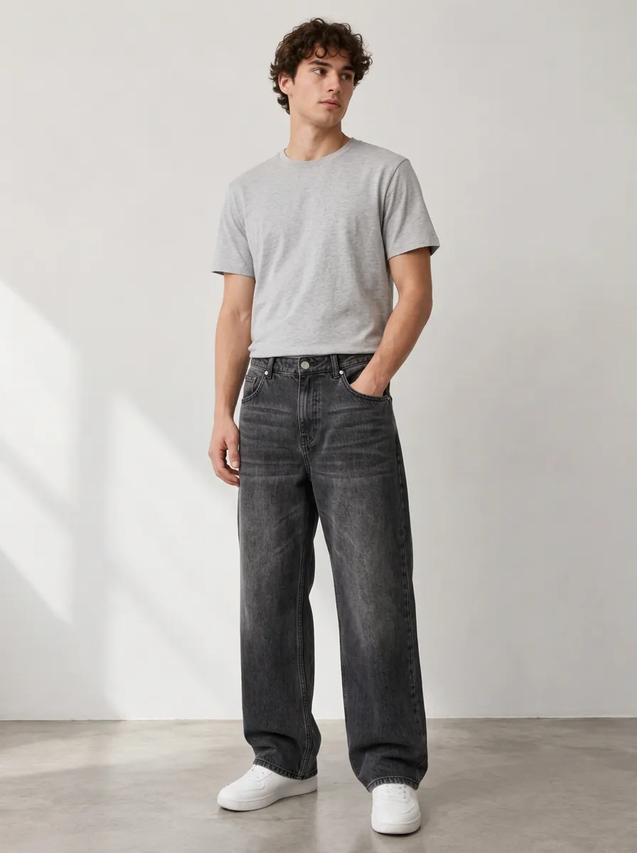 Men's Relaxed Vintage Inspired Loose Fit Jeans