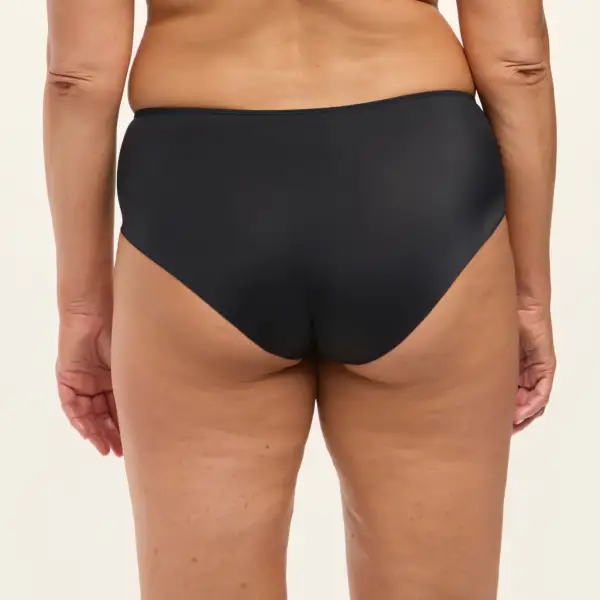 Women's Laser Cut Embroidery Mesh Cotton Brief Panty