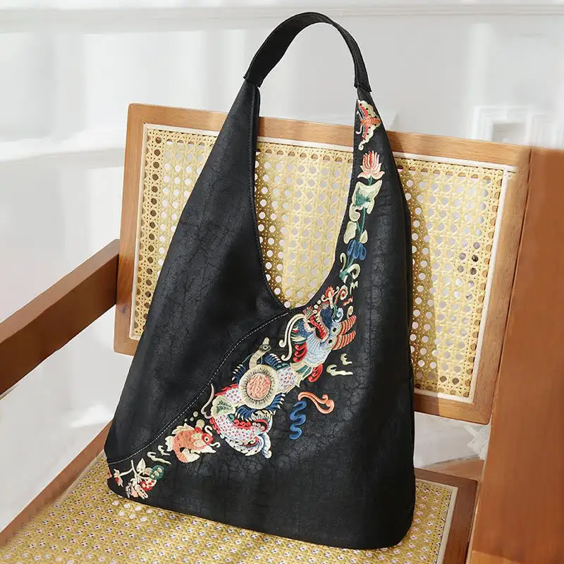Buddha Stones Fish Flower Bag
