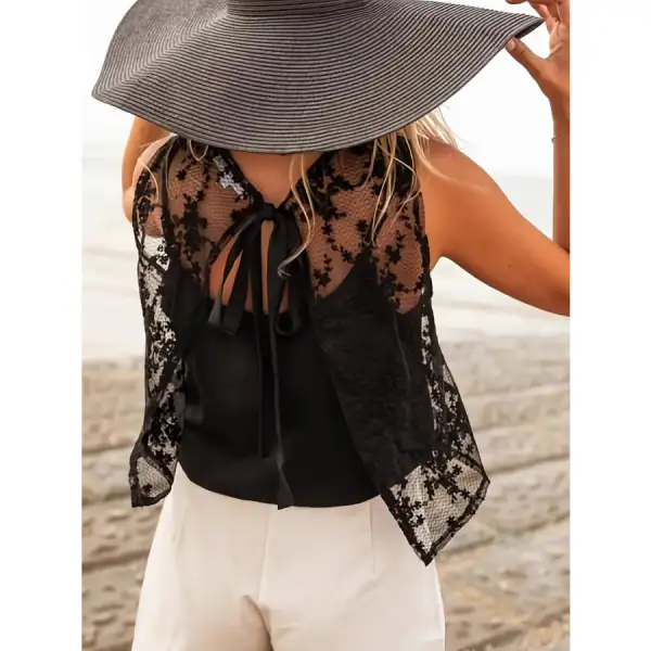 Lace Tie Back Tank