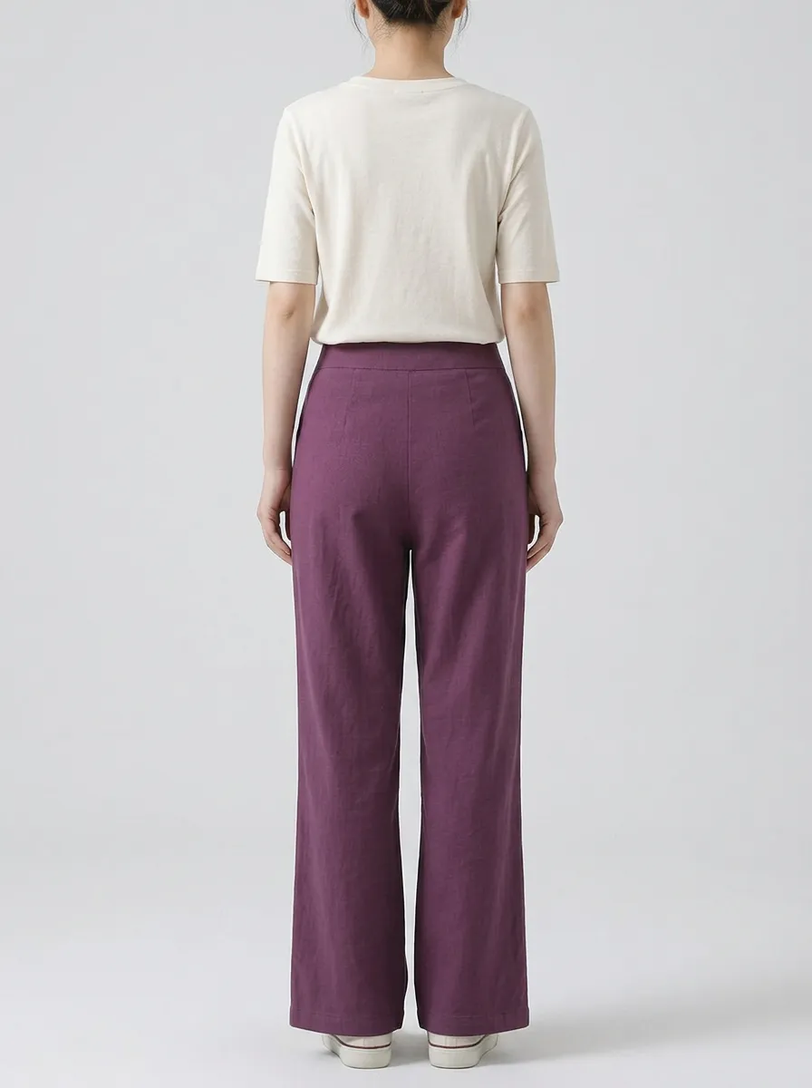 Women's Relaxed Wide-Leg Trousers