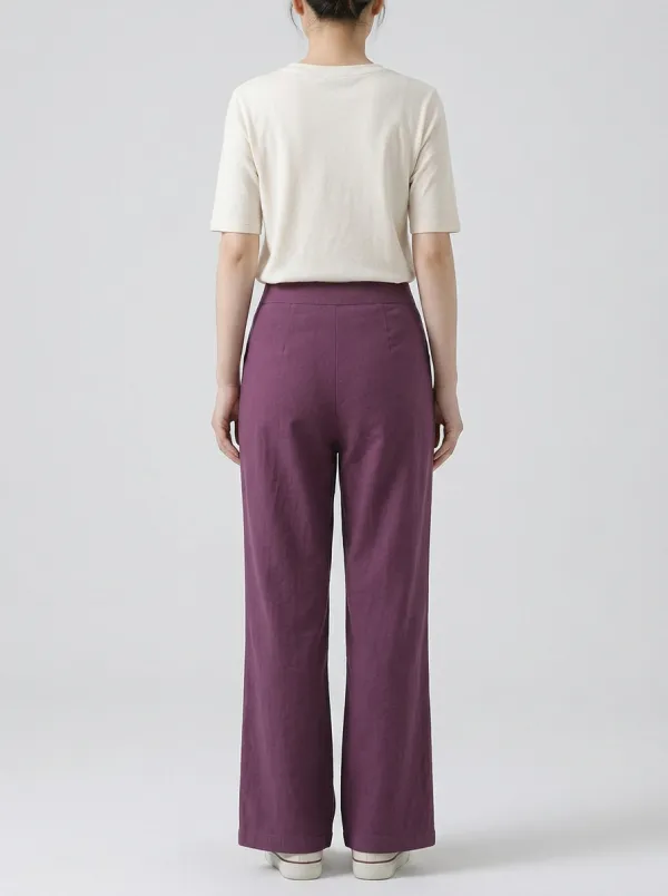 Women's Relaxed Wide-Leg Trousers