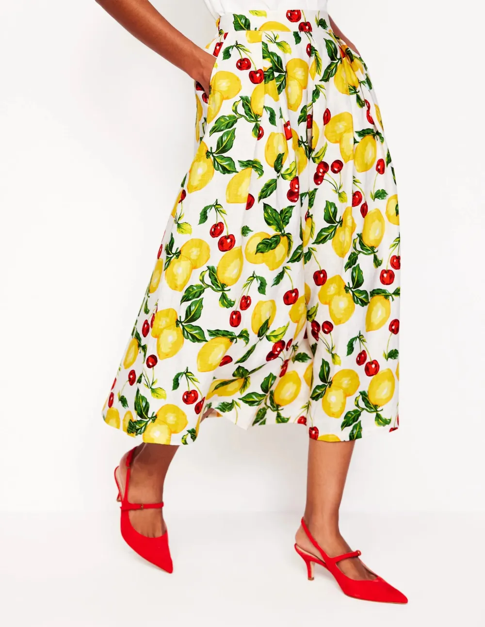 Verity Linen Midi Skirt
