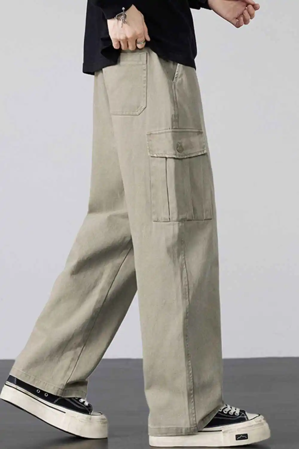 Drawstring Loose Fit Cargo Pants