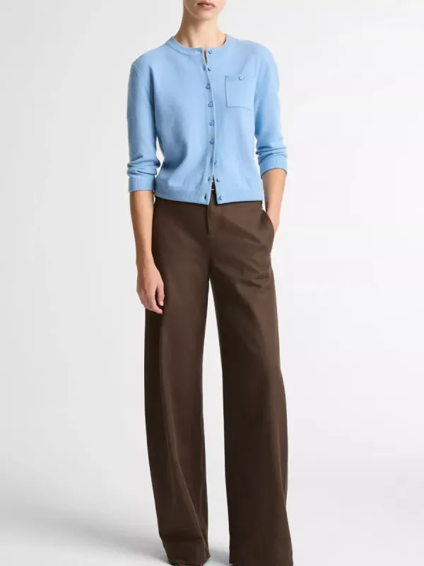 Casual Round Neck Button Cardigan