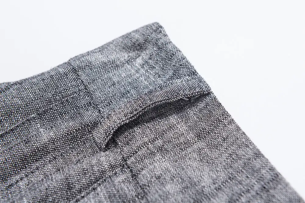 Refined Linen Palazzo Wide Leg Pleated Trousers