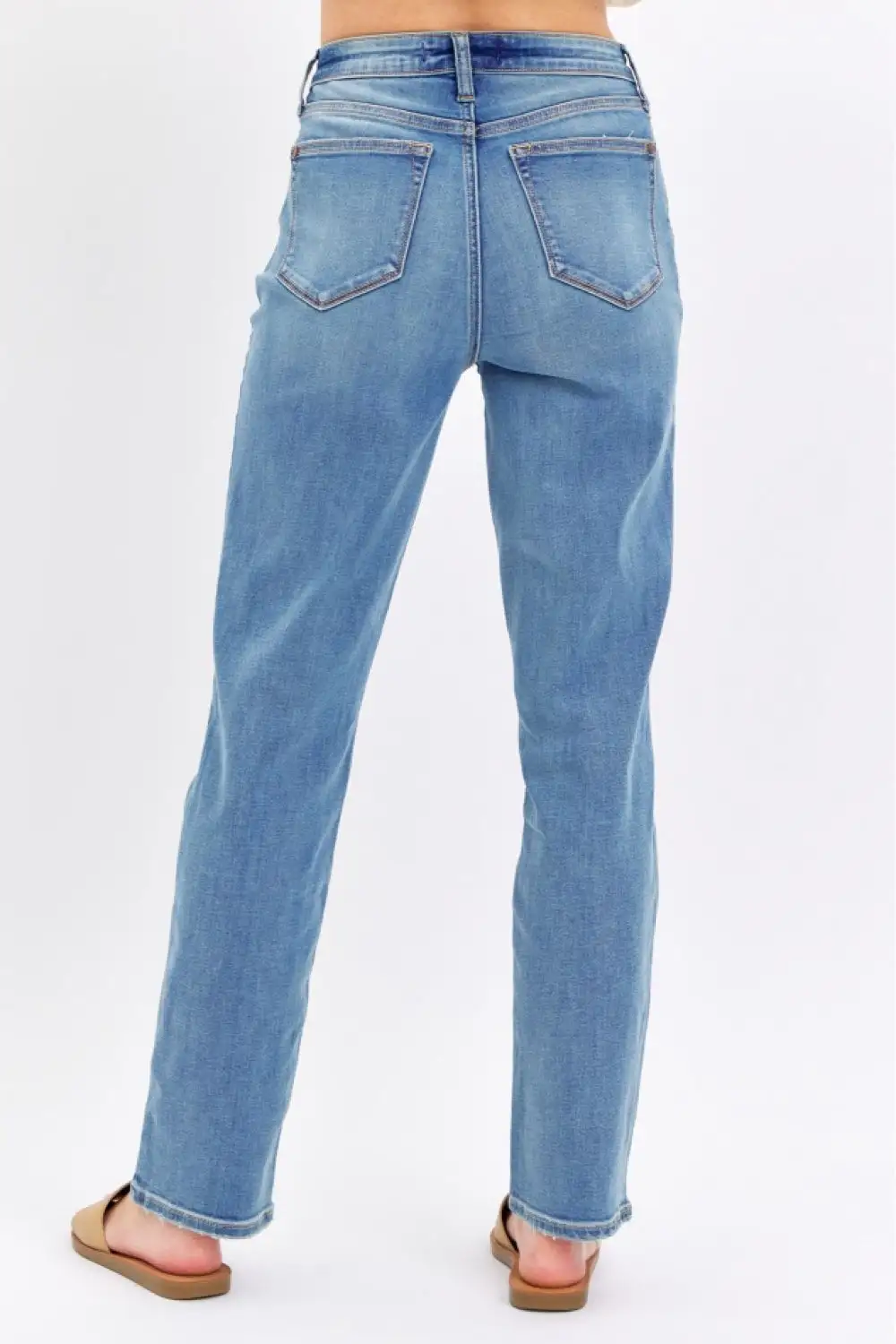 Refined High Rise Straight Leg Jeans