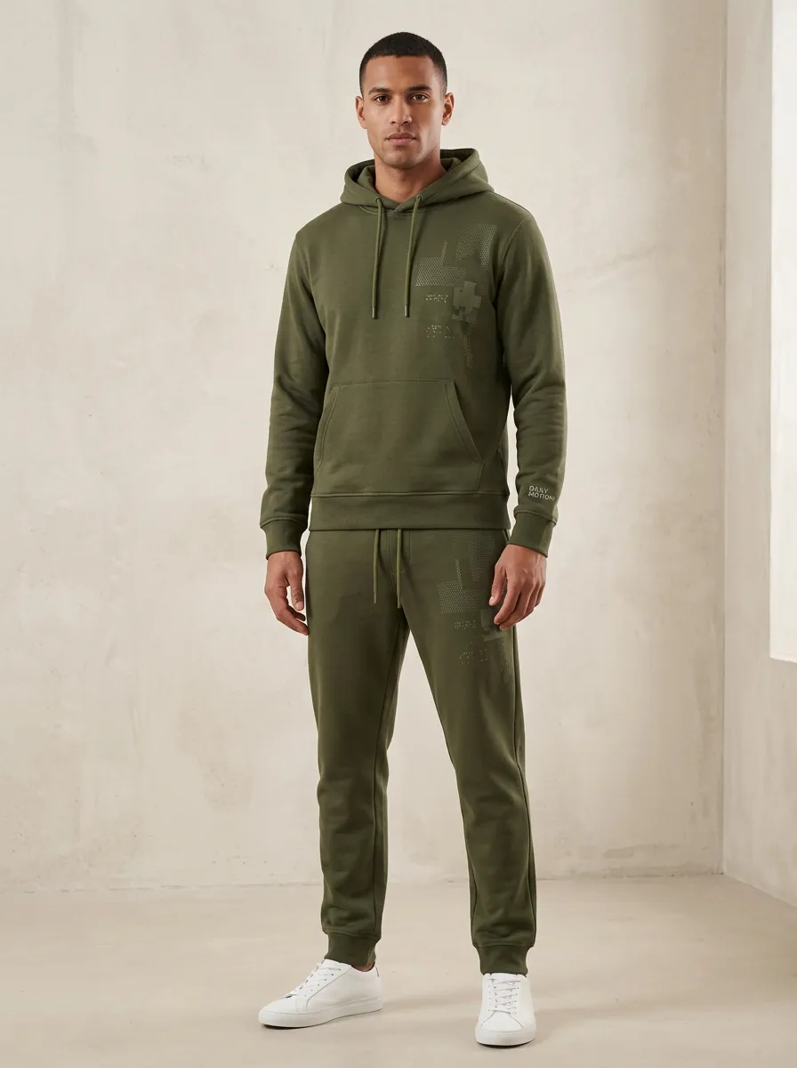 Men's Geometric Graphic Print Jogger Set