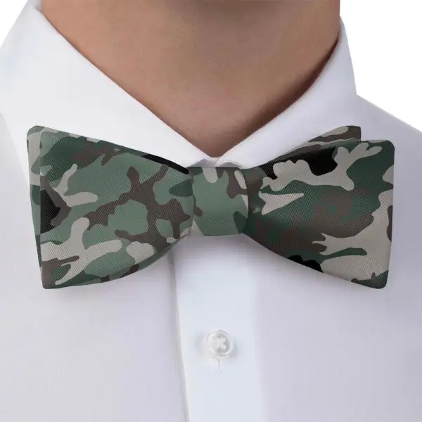 Camo Pattern Bow Tie