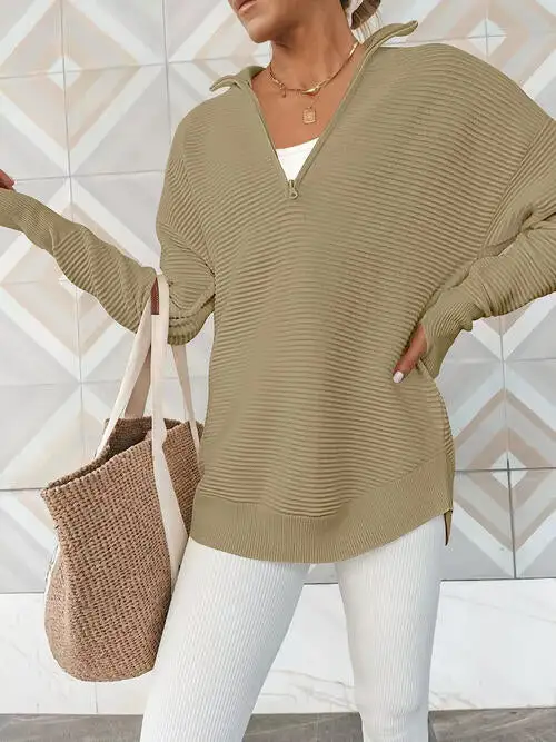 Half Zip Everyday Long Sleeve Top